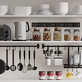 Modern Kitchen Supplies Kitchenware Combination Tableware Combination 3d model
