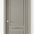 Modern Interior Hinged Doors With Various Colors And Paneled Design Frames 3d model