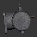 Metal Mechanical Component With Flange Design Bolt Holes And Top Knob