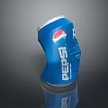 Blue Pepsi Carbonated Soft Drink Can On Reflective Dark Surface 3d model