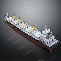 Bulk carrier large cargo ship cargo ship small cargo ship 3d model