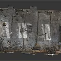 Burned Building Model With Charred Roof Damaged Windows And Weathered Exterior Structure