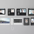 Smart Security Intercom Devices With Touch Screens Facial Recognition And Keypads