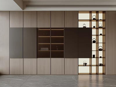 Modern Tea Cabinet 3d model