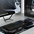 Desktop game computer host 3d model