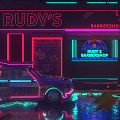 Cyberpunk Street Modern Street 3d model