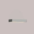 Modern Wall Lamp With Curved Glass Shade And Metal Base For Home Lighting