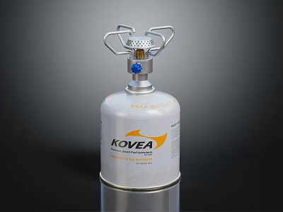 KOVEA Portable Gas Stove Cylinder With Metal Burner For Outdoor Camping Use 3d model