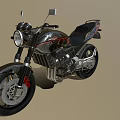Sleek Modern Motorcycle Design With Chrome Finish Black Seat And Red Accents