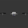 Quadcopter Drone For Space Exploration Missions With Scientific Equipment And Aerial Technology