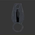 Tactical Military Style Weapon Knife with Serrated Blade and Yellow Handle Grip