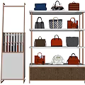 Display Shelves With Multiple Tiers Showing Various Handbags In Different Colors And Styles