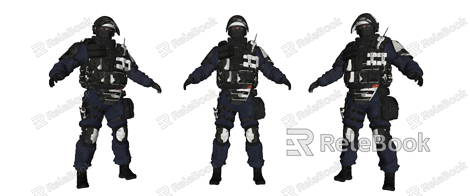 Modern Man Male Police model