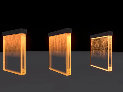 Chandelier acrylic decorative lamp art lamp edge glow gradient acrylic 3d model