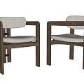 Comfortable Modern Leisure Chairs With Wooden Frame And Soft Upholstered Seat Design