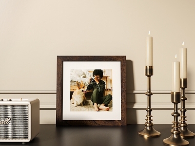 Antique Side Cabinet Picture Frame Decoration Photo Frame Photo Frame Antique Table Lamp Antique Decoration Combination Antique Decoration Combination Antique Side Cabinet Antique 3d model