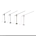 Modern Minimalist Metal Floor Lamp With Ring Design In Silver White And Gold Styles
