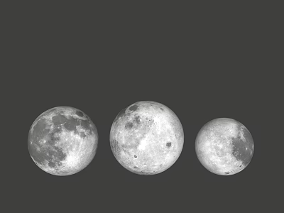 Modern Moon Lights 3d model Modern Moon Lights 3d model