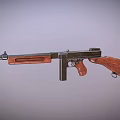 Thomson submachine gun 3d model