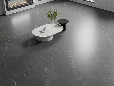 Elegant Modern Kitchen Floor Tiles With Luxury Marble Texture And Sleek Design Finish 3d model