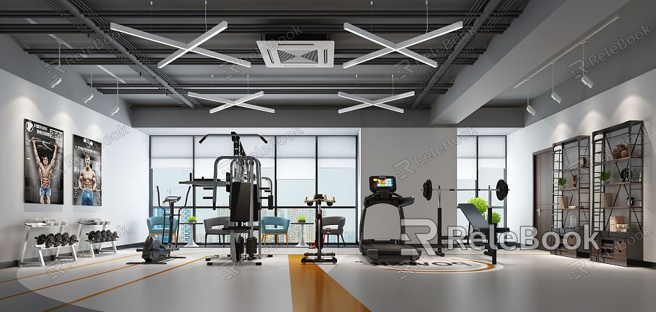 INDUSTRIAL LOFT GYM model