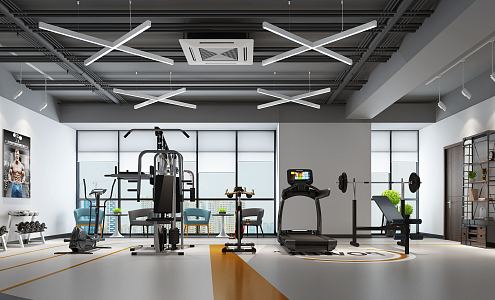 INDUSTRIAL LOFT GYM 3d model