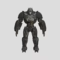 Game Movie Character Armored Robotic Figure With Mechanical Armor And Powerful Build