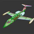White Passenger Jet Model Featuring Blue Accents And Sleek Aerodynamic Design