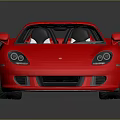 Red Sports Car With Sleek Aerodynamic Design And Shiny Reflective Surface