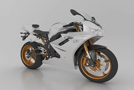 Modern style motorcycle 3d model