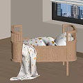 Modern crib 3d model