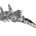 Su-37 fighter SU37 3d model