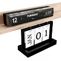 Ornaments Wall Rack Storage Rack Calendar Clock 3d model