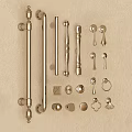 Golden Cabinet Handles And Furniture Pulls In Various Styles And Designs