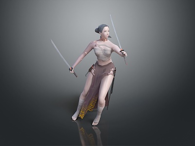 female warrior female warrior female soldier female guard female assassin female killer ancient female warrior ancient female soldier 3d model