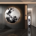 Modeling entrance moon lamp 3d model