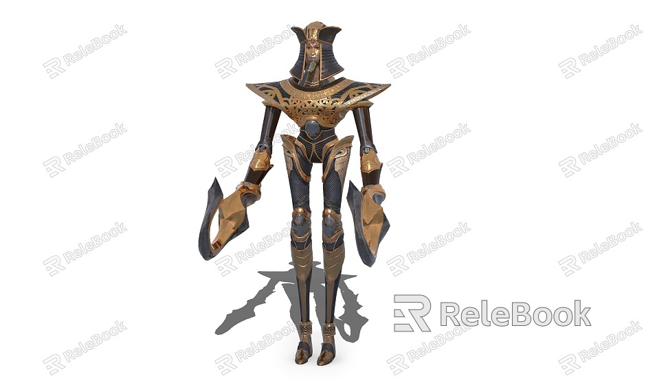 Mummy Warrior Mechanical Warrior game character model