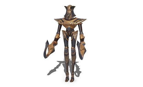 Mummy Warrior Mechanical Warrior game character 3d model