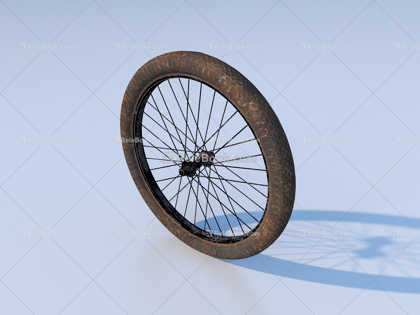 wheel hub wheel bicycle tire 3d model