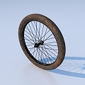 wheel hub wheel bicycle tire 3d model