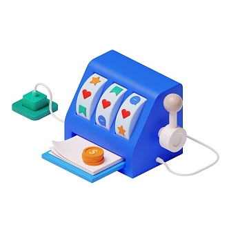 Modern game machine honest game machine cartoon game machine 3d model