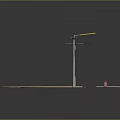 Traffic Road Equipment Set With Street Lamp Pavement Models And Construction Tools