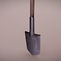 Durable Hardware Shovel With Wooden Handle And Metal Blade For Gardening And Construction