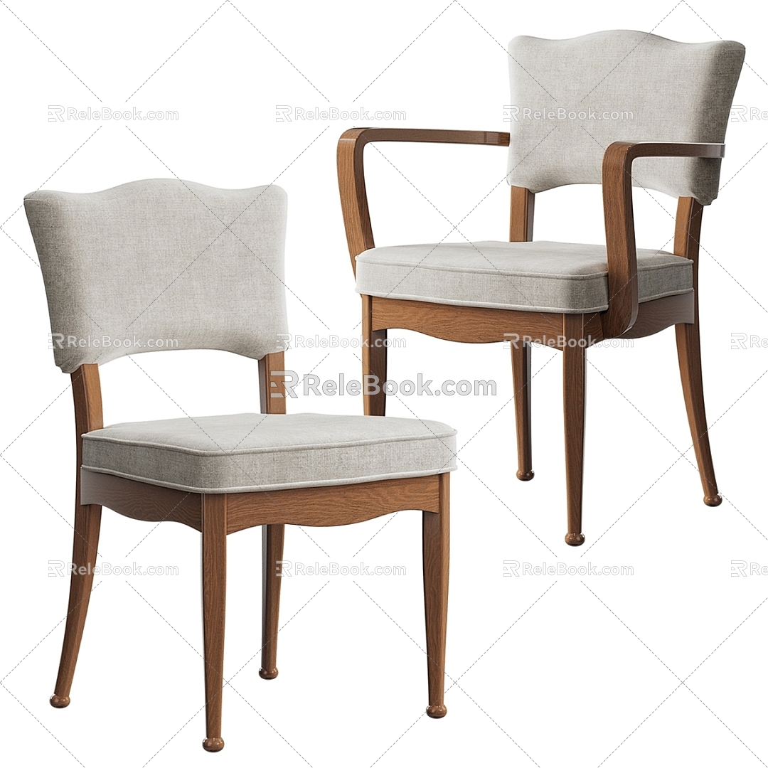 Vintage Other Charleston Dining Chair 3d model