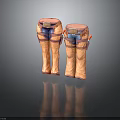 Stylish Fashion Pants With Belt And Straps Design For Modern Style