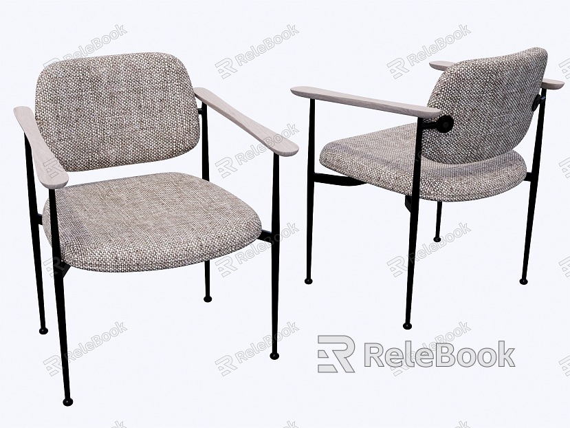 Italian New Chinese Dining Chair Single Chair Single Sofa model