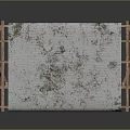Portable Foldable Table With Wooden Frame And Patterned Fabric Top For Daily Use
