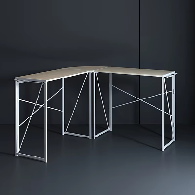 Modern Desk Office Desk Folding Table 3d model