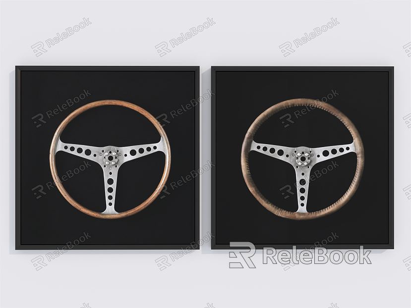 Modern Decorative Painting Steering Wheel Hanging Painting Decorative Painting model