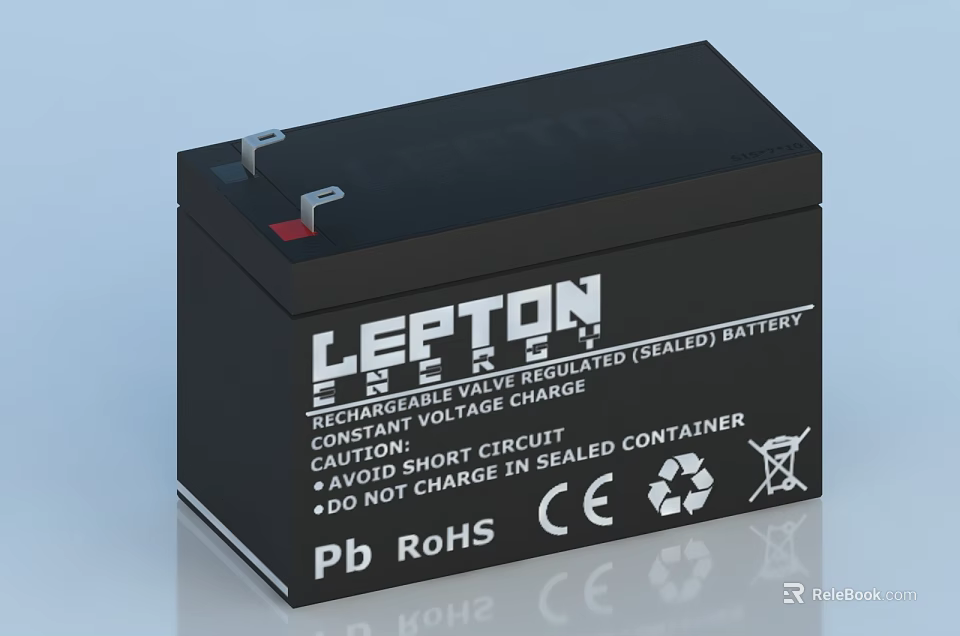 Lepton Rechargeable Sealed Battery For Household Electrical Appliances With CE RoHS 3d model 